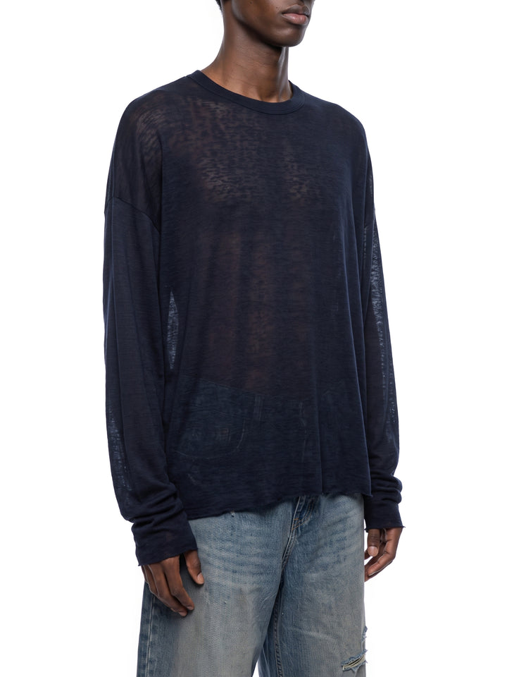 men brand Raw Edge Long Sleeve T-Shirt