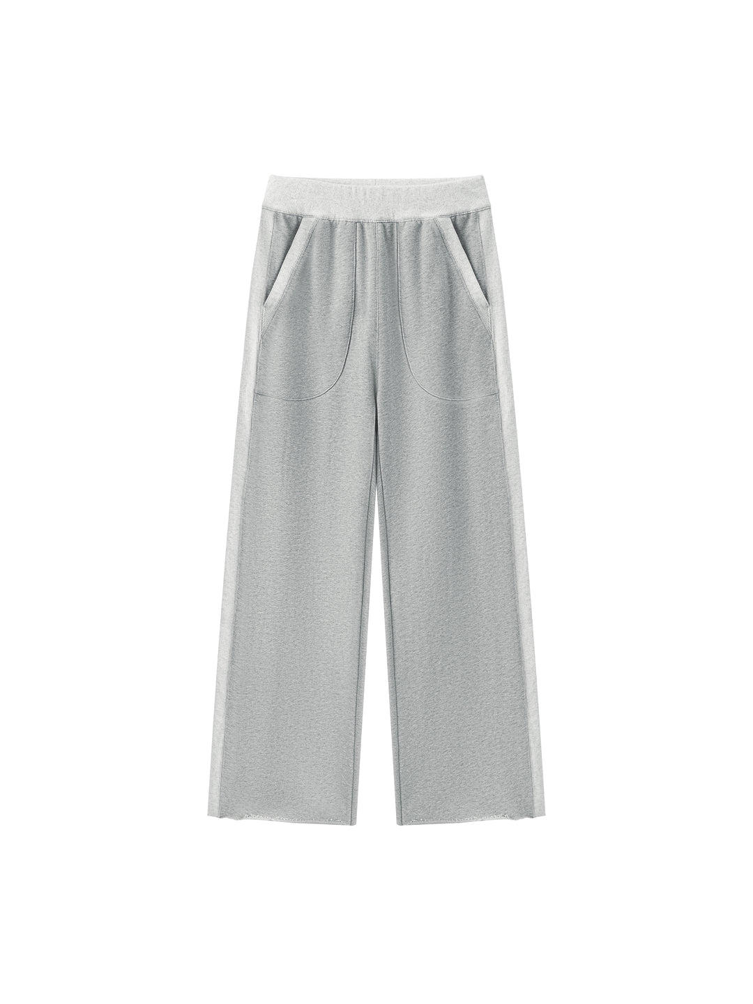 Women PENT  Color Block Raw Hem Sweatpants