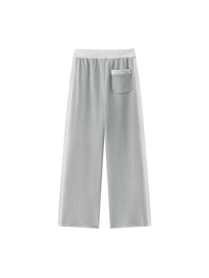 Women PENT  Color Block Raw Hem Sweatpants