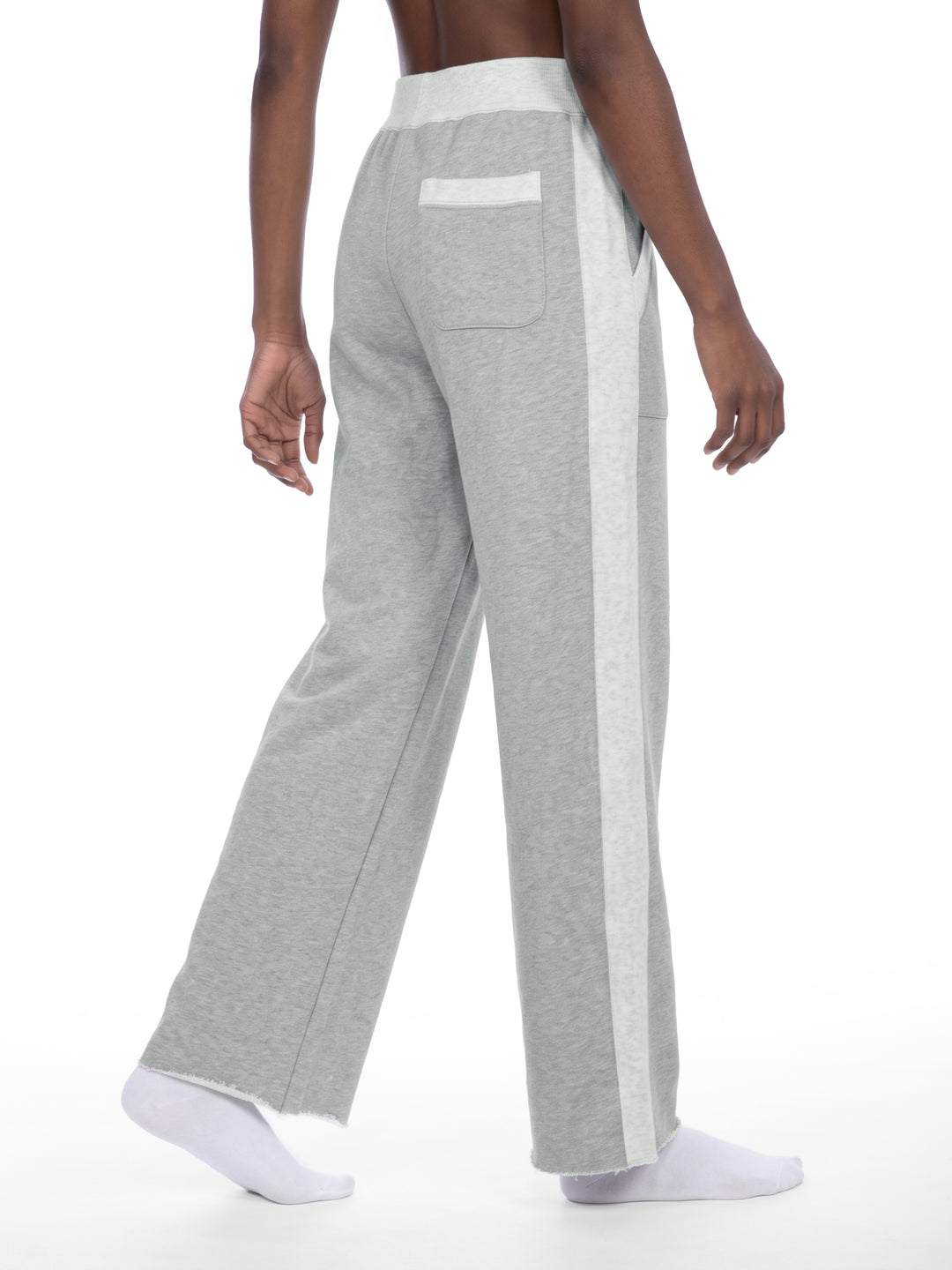 Women PENT  Color Block Raw Hem Sweatpants