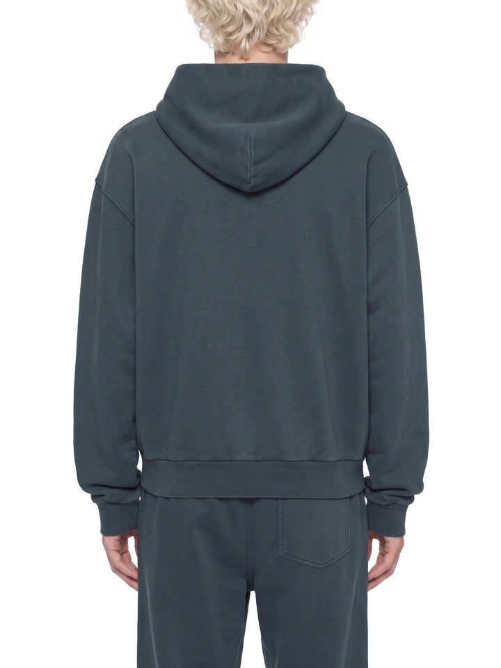 men hoddies Unisex Mineral Wash Boxy Full Zip Hoodie