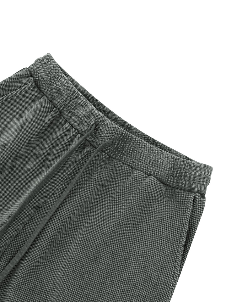 WOMEN PENT TROUSER Mineral Wash Waffle Sweatpants