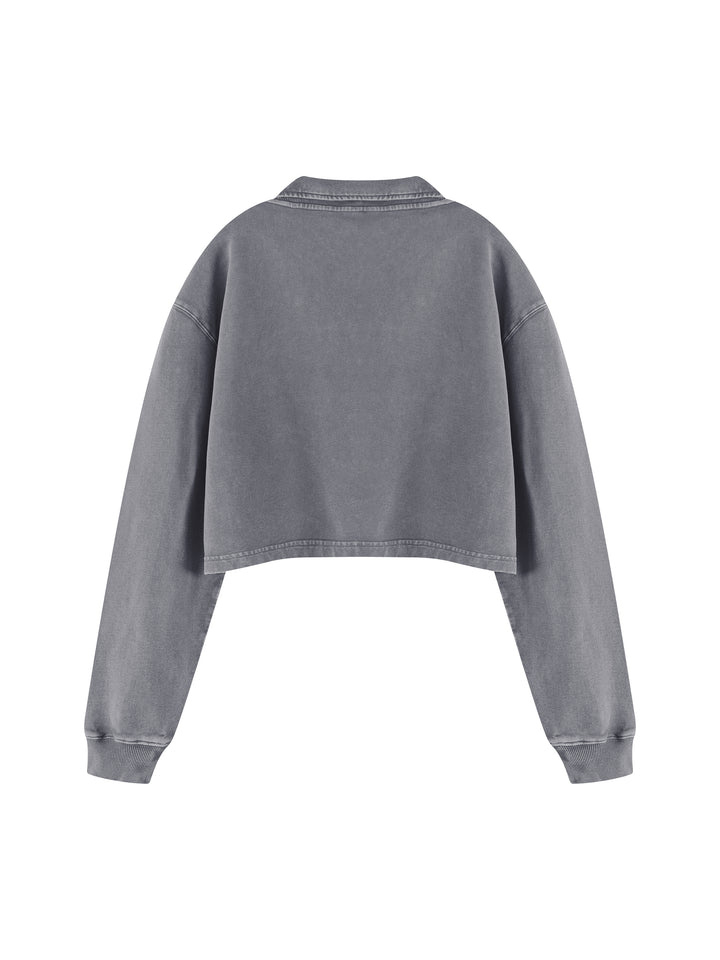 Women’ HODDIES Vintage Wash Crop Sweatshirt
