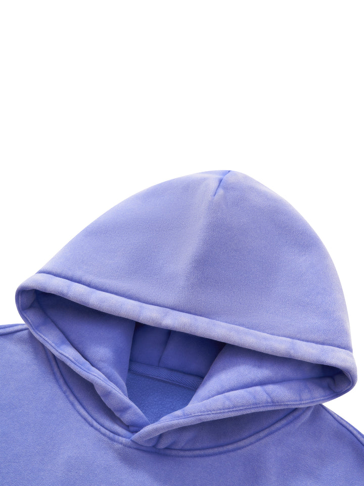 WOMEN HODDIES Vintage Wash Boxy Fleece Hoodie
