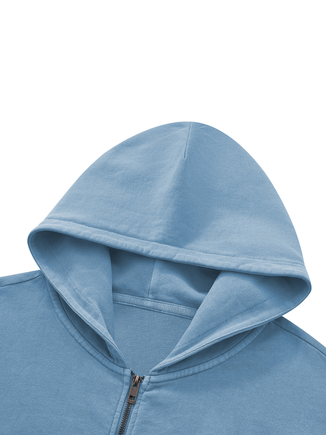 WOMEN HODDIES  Vintage Wash Boxy Full Zip Hoodie