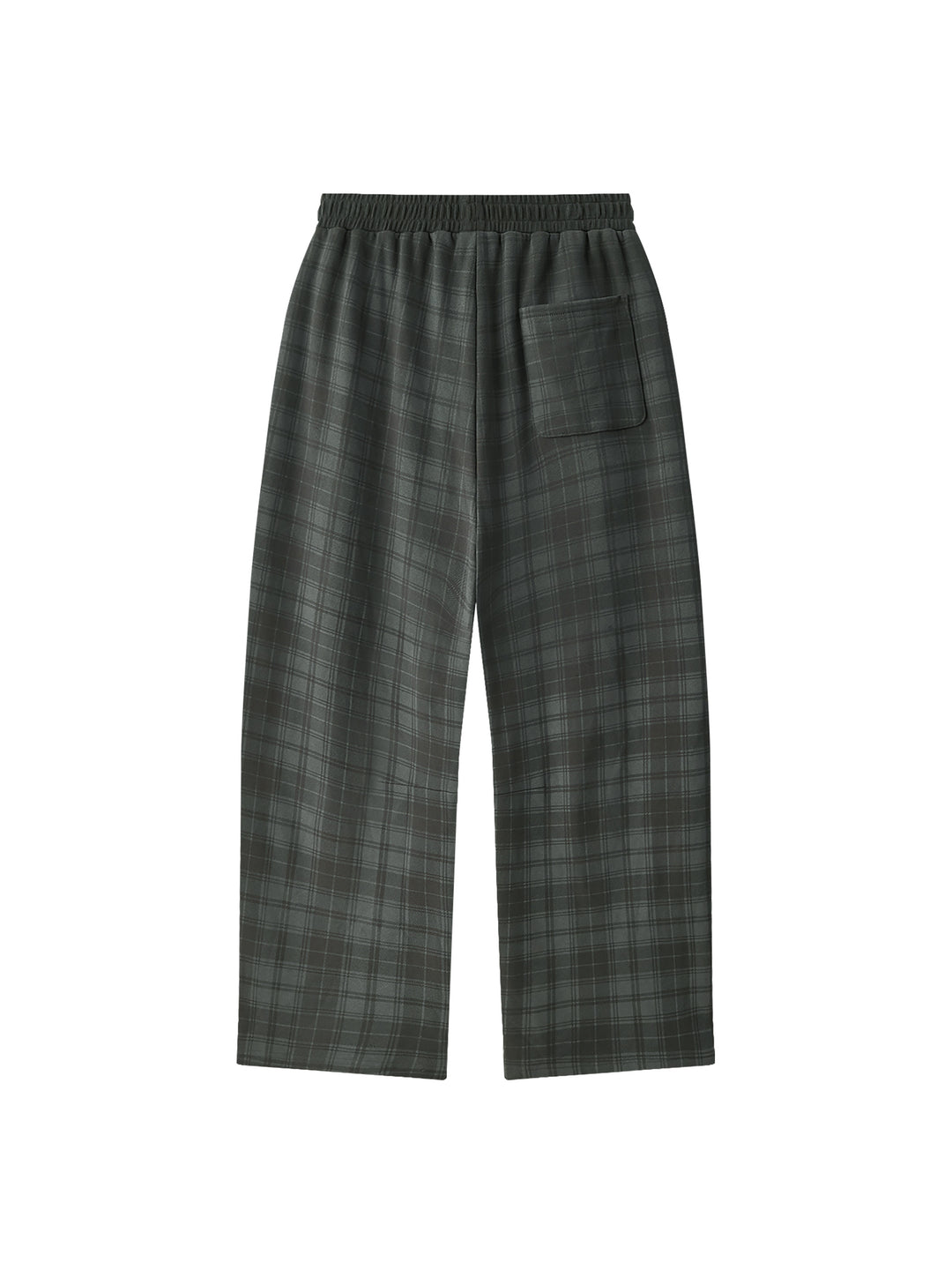 women pent Unisex Plaid Straight Leg Pants