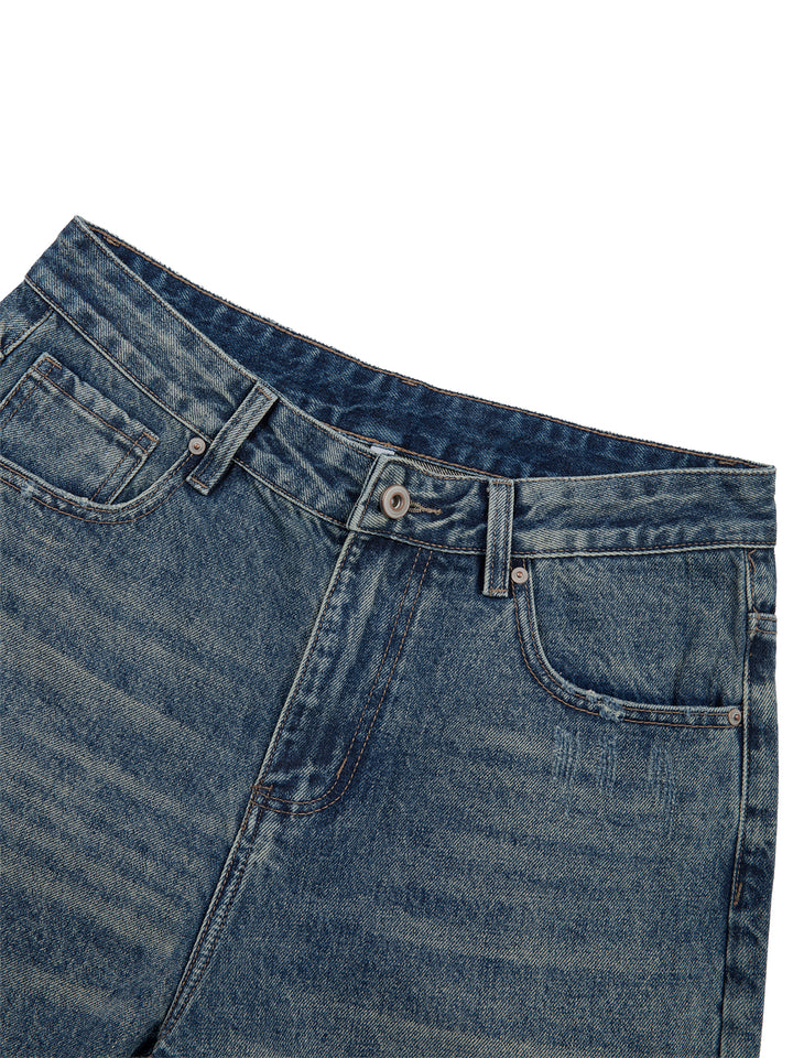 Men pent Vintage Wash Denim Jeans