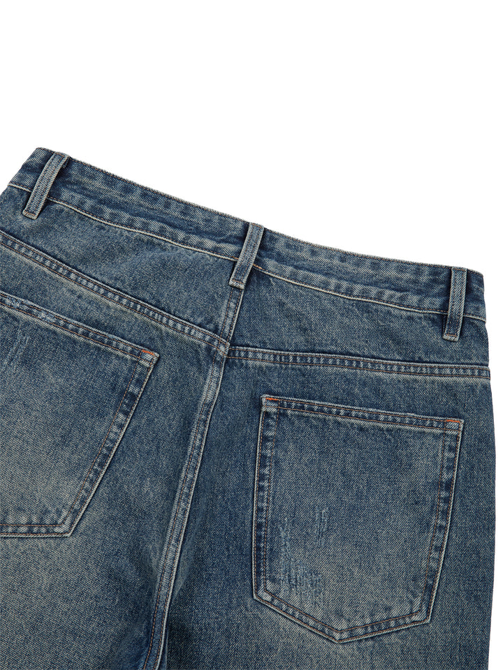 Men pent Vintage Wash Denim Jeans