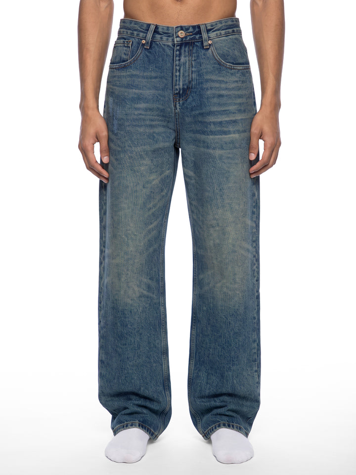 Men pent Vintage Wash Denim Jeans