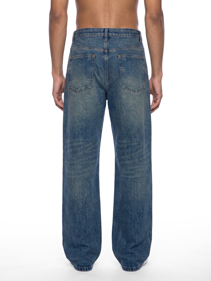 Men pent Vintage Wash Denim Jeans