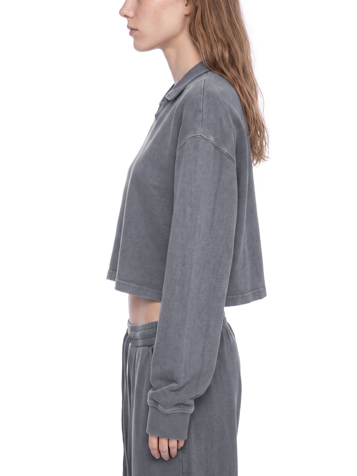 Women’ HODDIES Vintage Wash Crop Sweatshirt