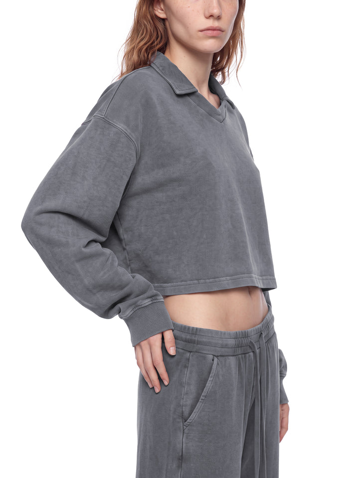 Women’ HODDIES Vintage Wash Crop Sweatshirt
