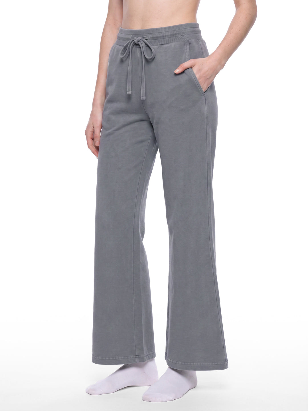 WOMEN PENT Vintage Wash Flared Sweatpants