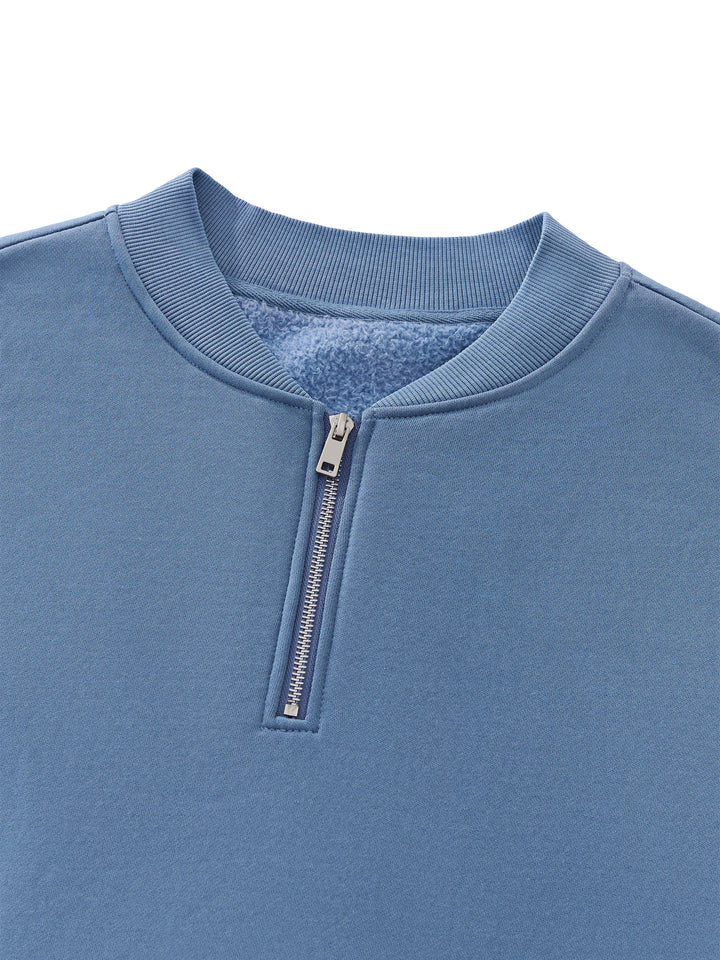 men hoddies Vintage Wash Fleece Quarter Zip Sweatshirt