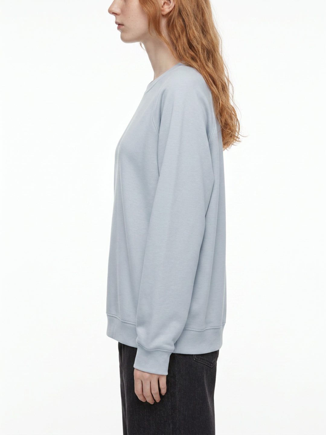 WOMEN HODDIES  Regular Fit Crewneck Sweatshirt