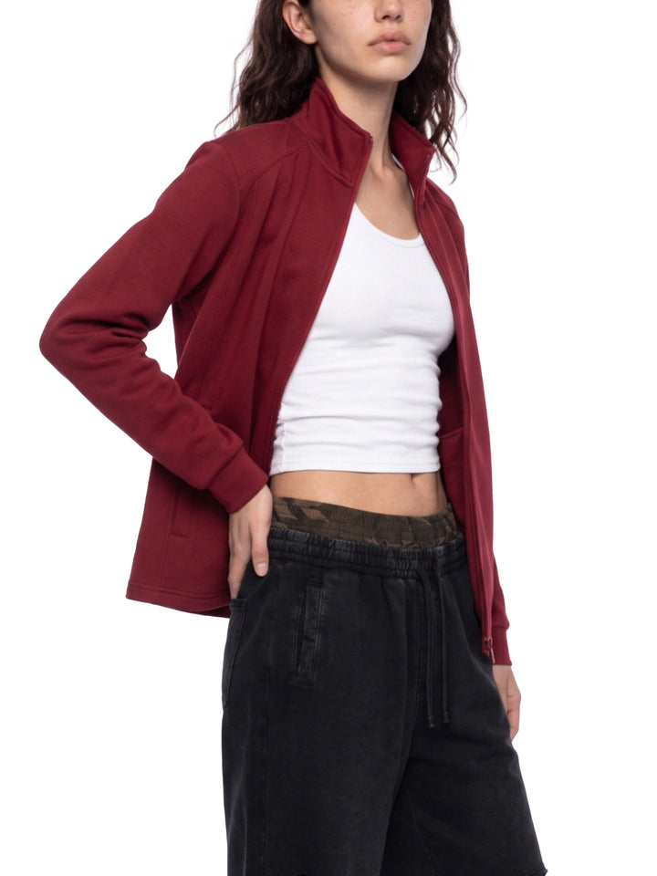 WOMEN HODDIES Stand Collar Track Jacket