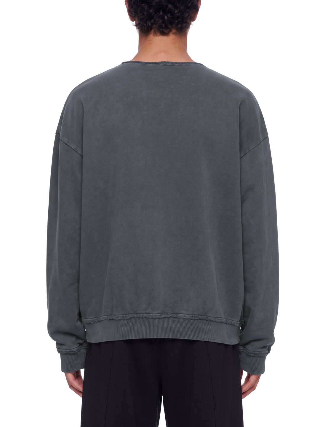 MEN HODDIES  Raw Edge Crewneck Sweatshirt