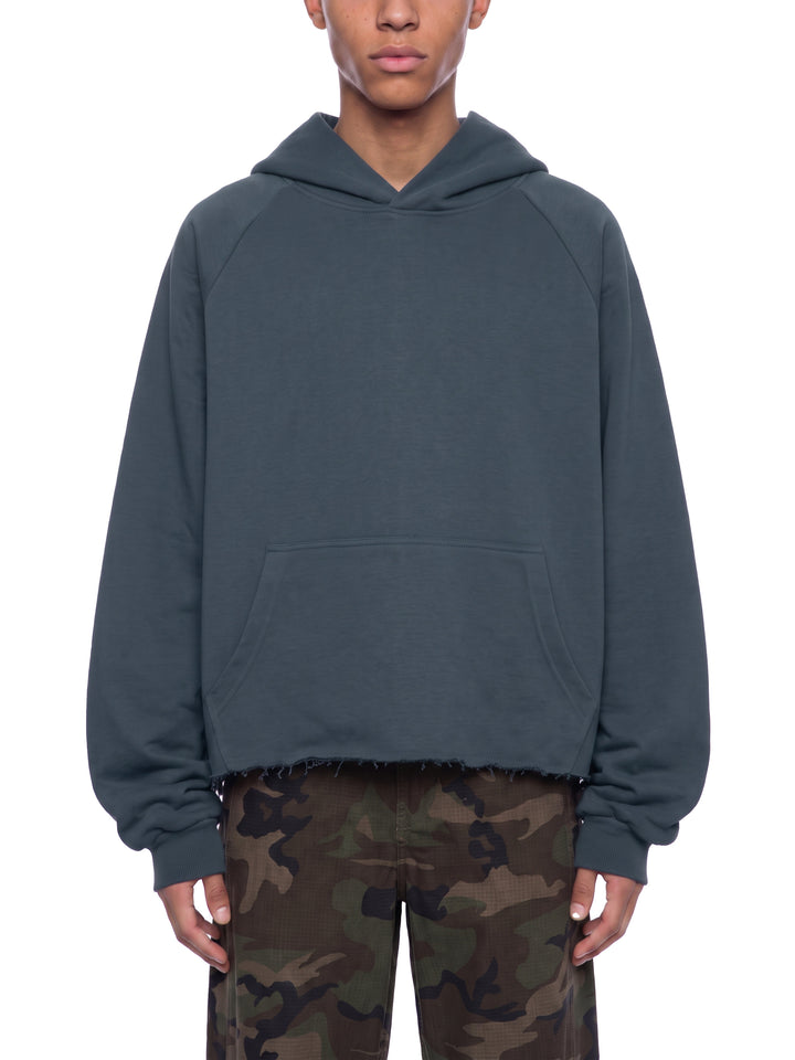 MEN hoddies  Vintage Wash Raw Edge Boxy Hoodie