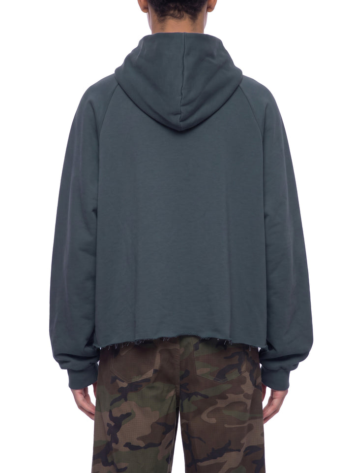 MEN hoddies  Vintage Wash Raw Edge Boxy Hoodie