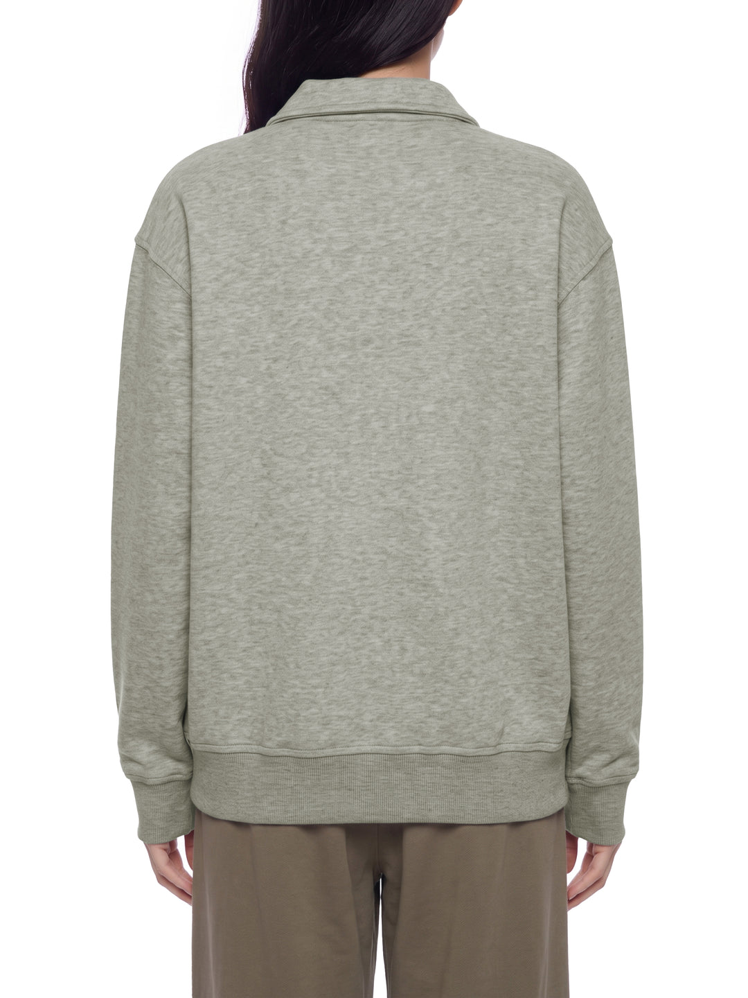women hoddies  Boxy Quarter-Zip Sweatshirt