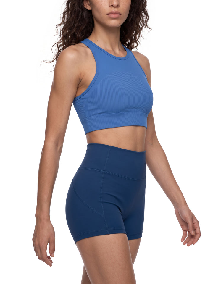 Women gym wear  Paneled Crop Yoga Tank Top
