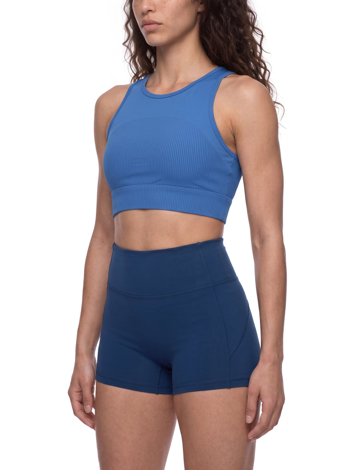 Women gym wear  Paneled Crop Yoga Tank Top