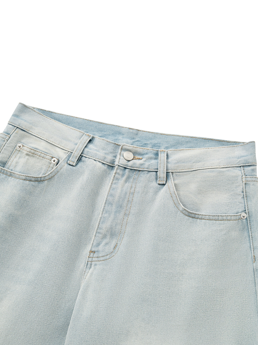 men pent Vintage Wash Wide Leg Denim Jeans