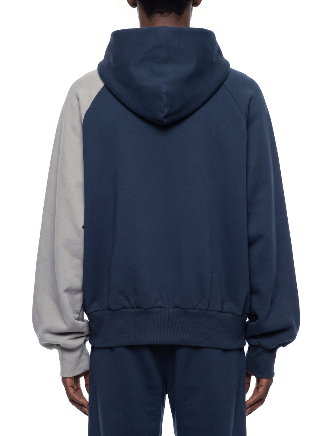 men hoddies  Color-Block Fleece Hoodie