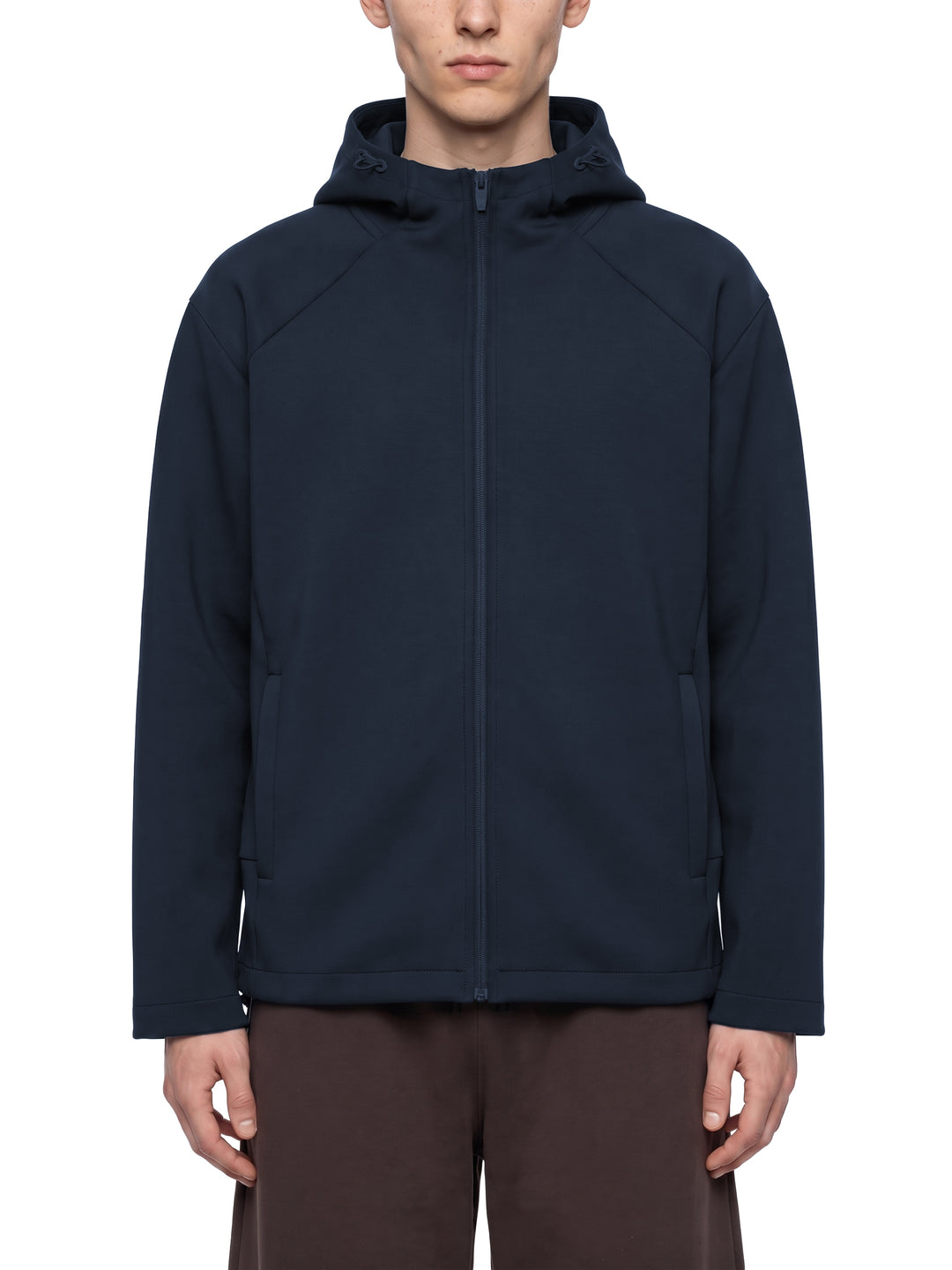 men hoddies Paneled Full Zip Hoodie