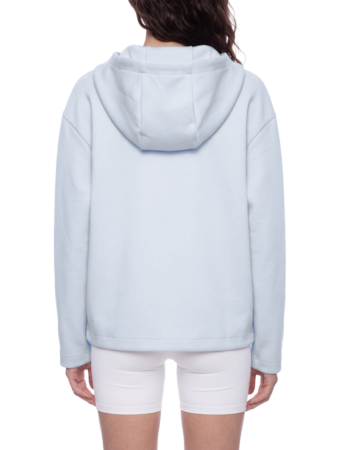 women hoddies Paneled Full Zip Hoodie