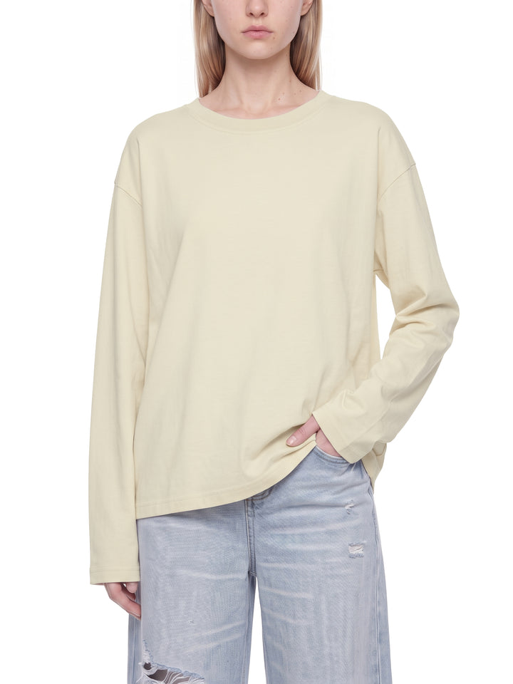 women t shirt Vintage Wash Long Sleeve Boxy T-Shirt